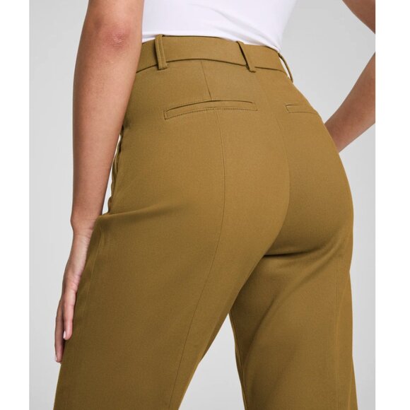 SPANX Stretch Twill Slim Straight Pant Medium Flax SPANXsupersmooth™ - Picture 4 of 7
